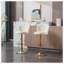 Set of 2  Bar Stools,with Chrome Footrest and Base Swivel Height Adjustable-1025112939