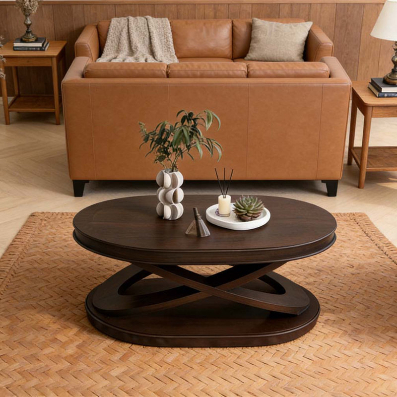 Table basse rétro, Noyer