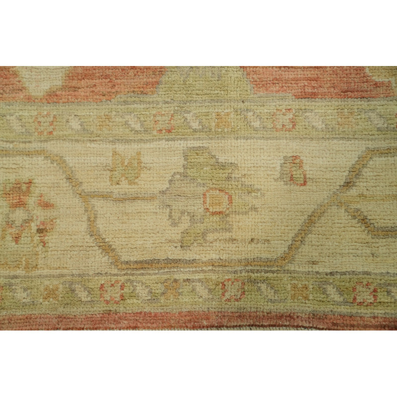 Tapis turc transitionnel floral Oushak 6 x 9