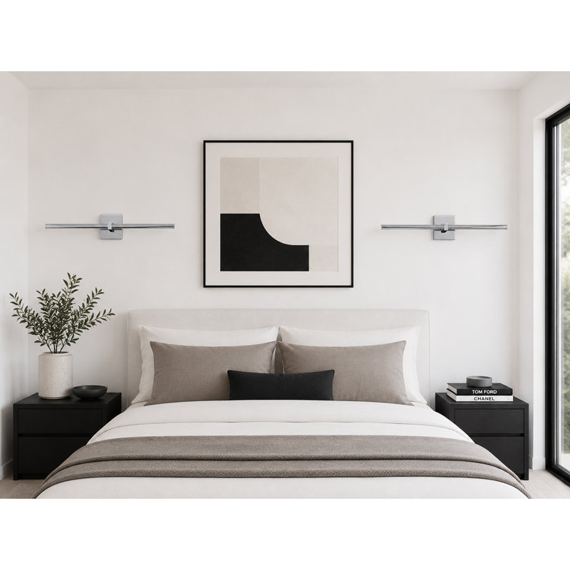 Applique murale Dorian, Chrome poli