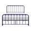 Structure de lit en métal double avec lit bleu Peaceful, taille gracieuse-1320944056-1320944006