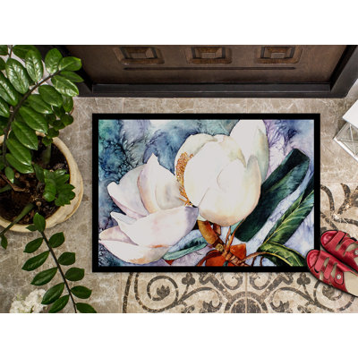 Weweantic Non-Slip Floral Outdoor Doormat