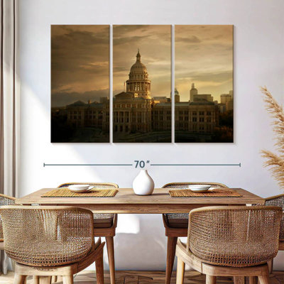 Coucher de soleil au Texas State Capitol