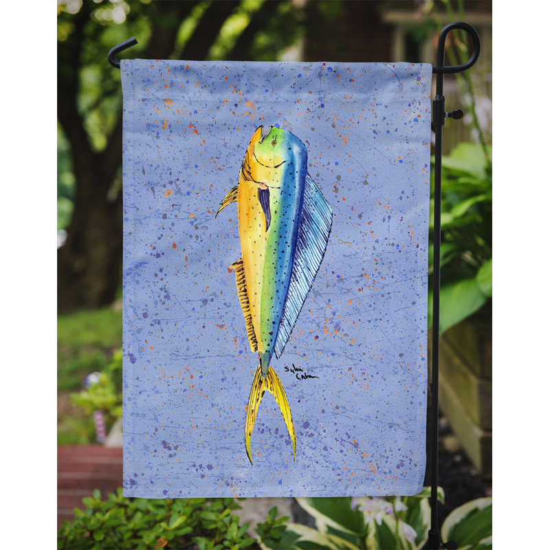 Drapeau de jardin à 2 côtés fish dauphin