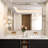 Cozy Design Tempered Glass Framed Wall-Mounted Bathroom Vanity Mirror-102799374-102799396-102799391