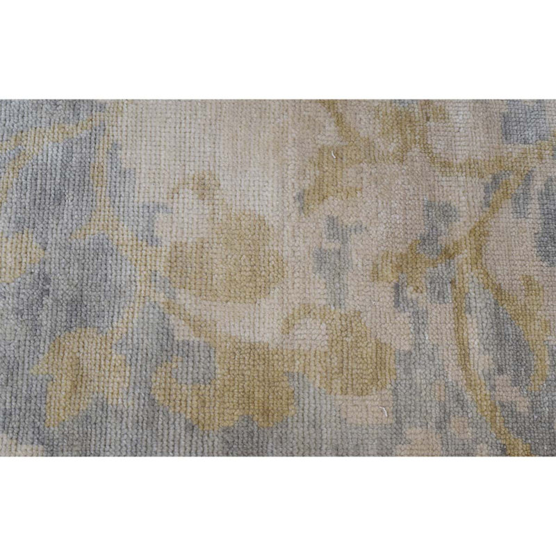 Wool Floral Area Rug, Rectangle 6' x 9'