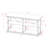 Kiven Metal 3-Piece Console Table and Bookcase Set-107507287
