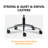 Fcd Office Chair Mid Back Mesh Swivel Rolling Desk Chairs With Adjustable Lumbar Support And Seat Height, Tiltable Back