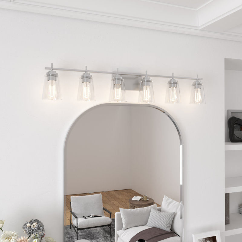Averi 6 - Light Dimmable Vanity Light, Nickel