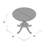 Ingbert Extendable Solid Wood Pedestal Dining Table-563647387
