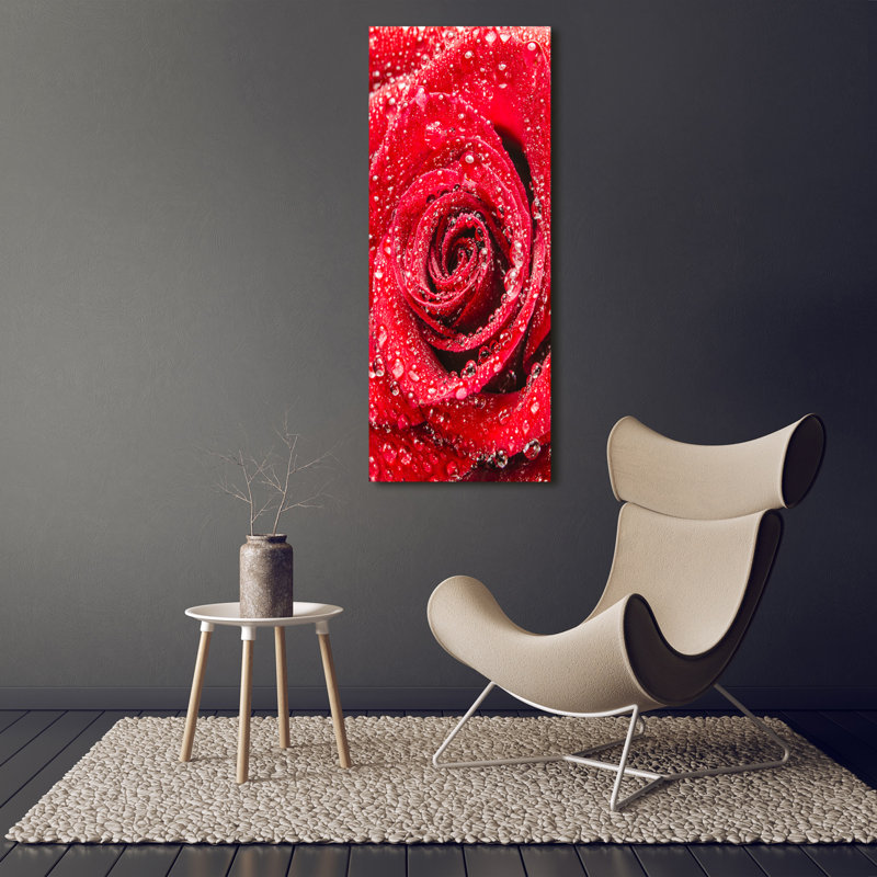 Red Rose - Wrapped Canvas Print