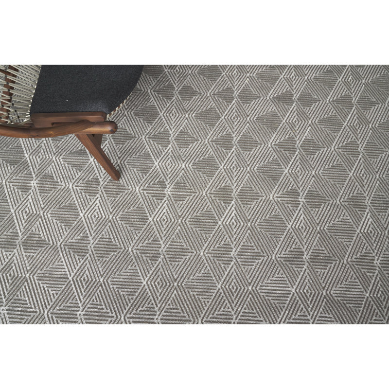 Pavilion Geometric Area Rug in Gray, Rectangle 12' x 15'