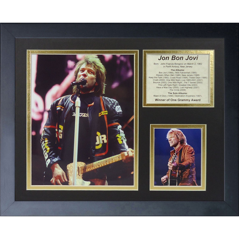 Souvenirs encadrée Jon Bon Jovi