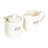 Charming Stoneware Creamer & Sugar Pot Set With Spoon