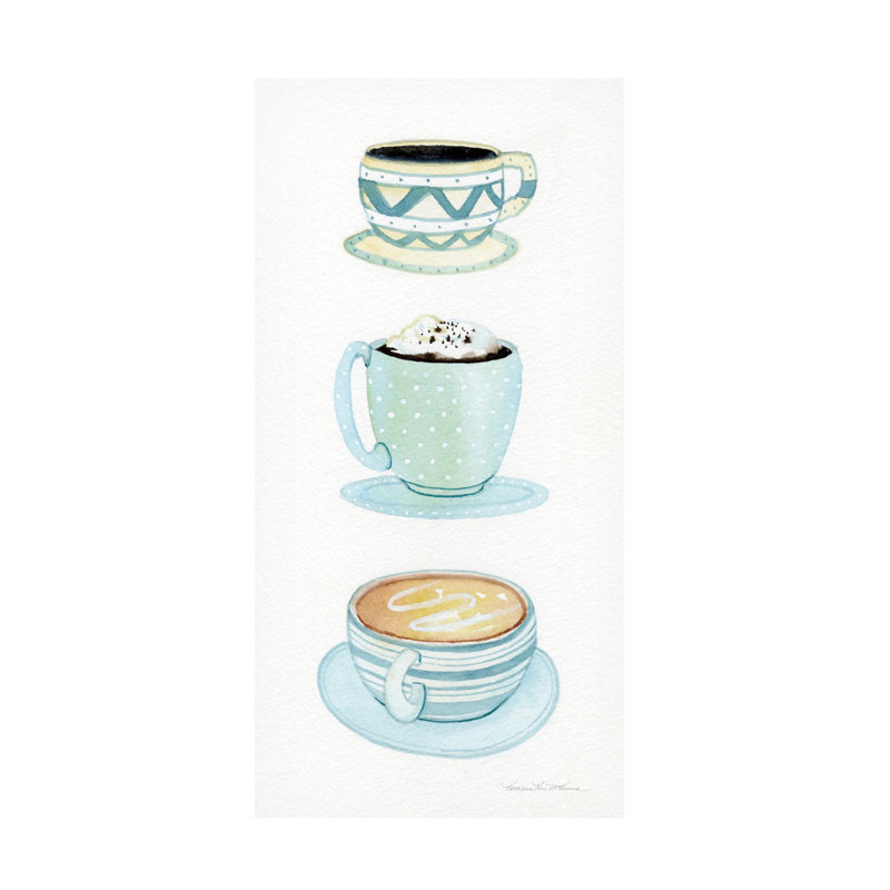 Art sur toile Kathleen Parr Mckenna «Coffee Break Element VI», H 19 po x l 10 po x P 2 po