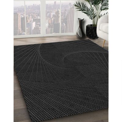 Tapis gris tissé à la machine
