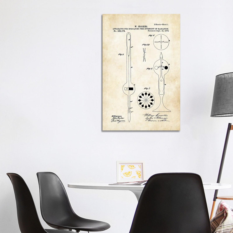 Crookes Radiometer Bulb 1 Piece Wrapped Canvas Wall Art, 101.6 cm H x 66.04 cm W x 3.175 cm D