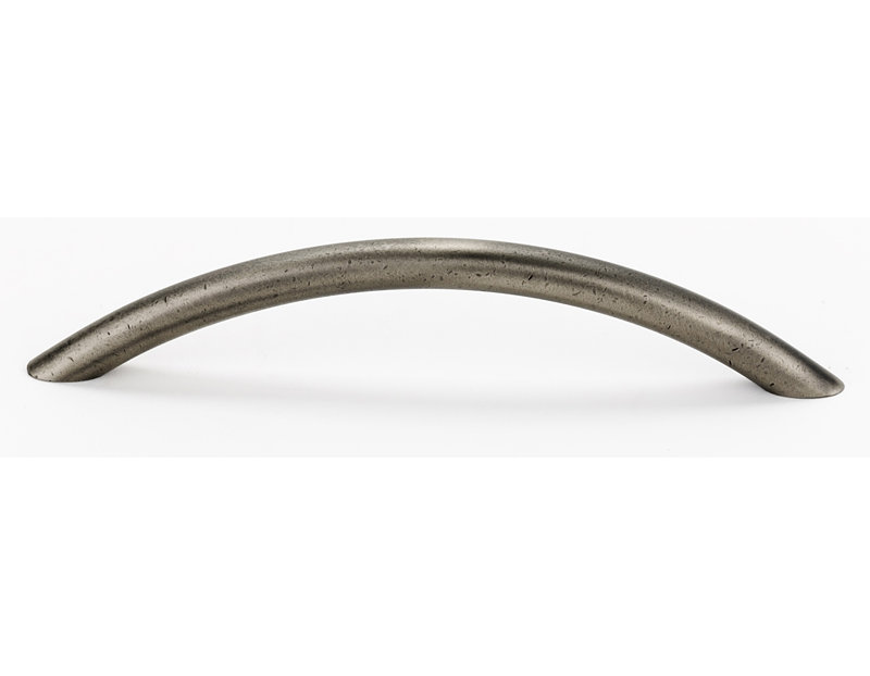 Pull III Distressed Hardware 5" Center to Center Arch Pull, Matte Black, 5"
