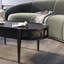 Table basse vintage rétro ovale avec rangement