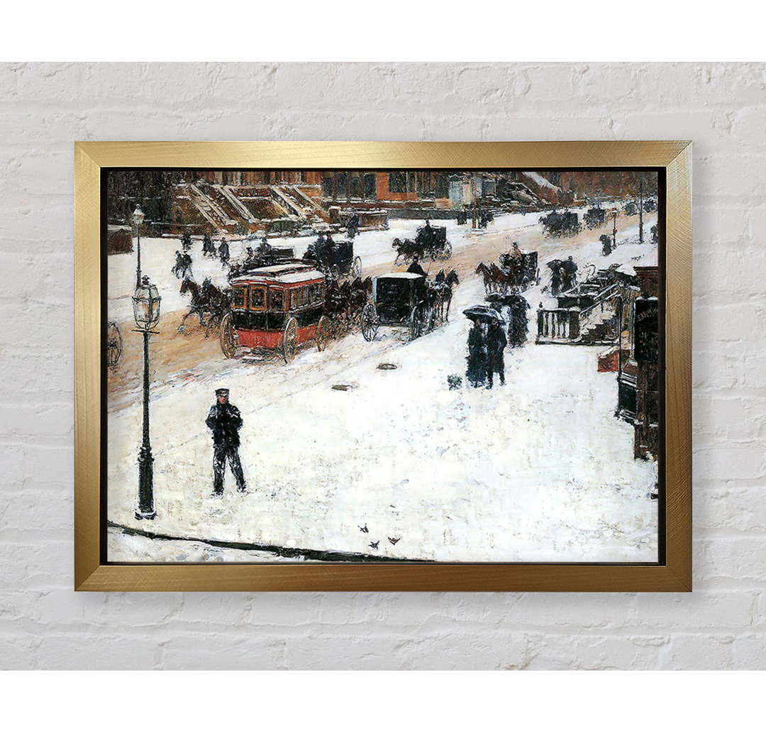 Hassam Fifth Avenue Im Winter von Childe Hassam - Einzelne Bilderrahmen Kunstdrucke