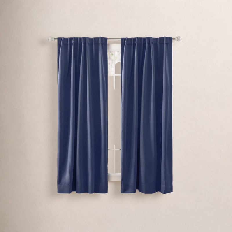 Ardelle Thermal Blackout Curtain Panel, Blue, 56" W x 84" L