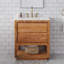 Arayana 30 po Meuble-lavabo de comptoir simple en marbre blanc Carrara-1097600443