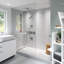 Drain de douche linéaire 40 "avec grille à motif linéaire décalé-70772482