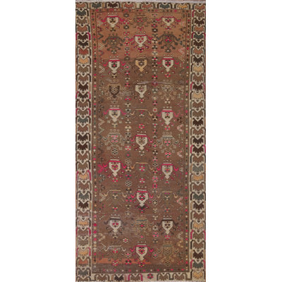 Brown   Runner Rug 4x9