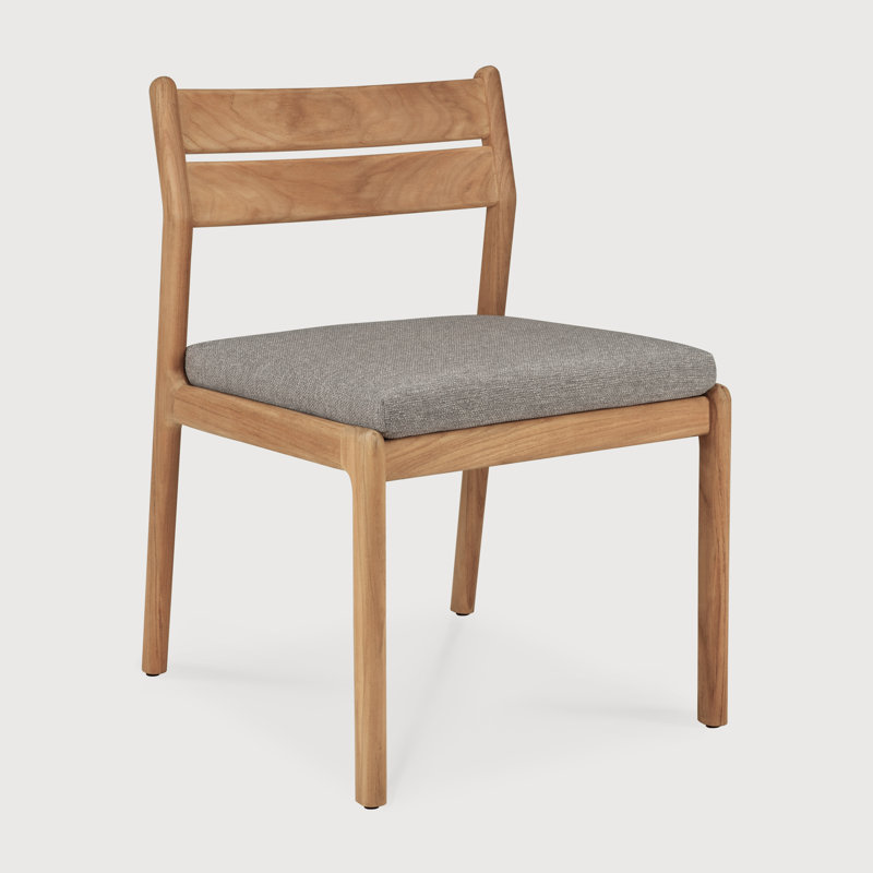 Jack Outdoor Dining Side Chair, Gray