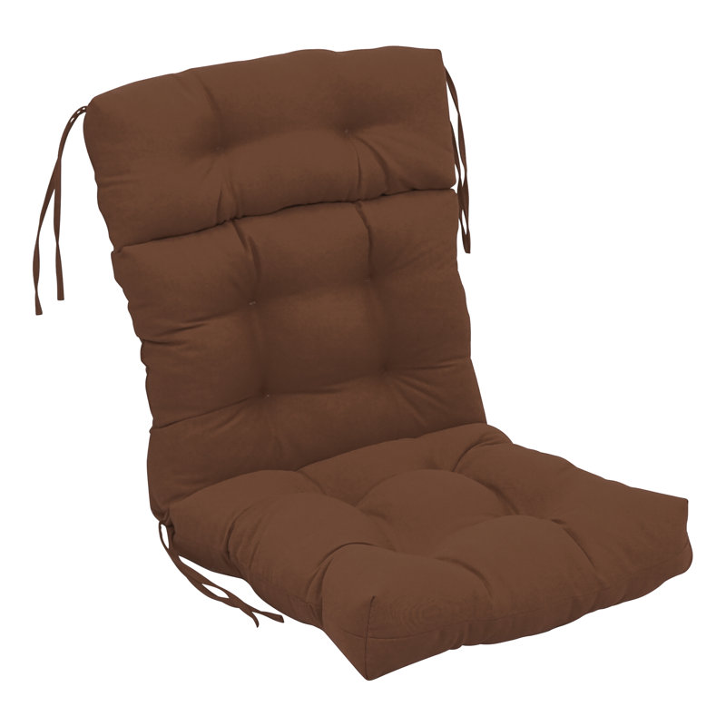 Coussin de siège / dossier en sergé pour l'intérieur, l 22 po x P 45 po, Chocolat