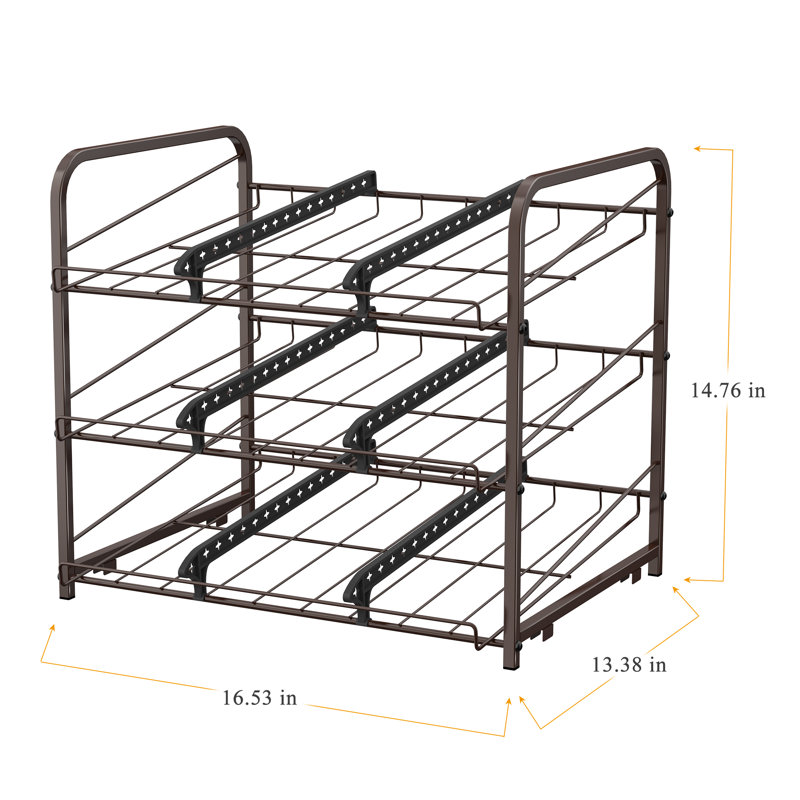2 - Pack Bronze - colored Can Rack