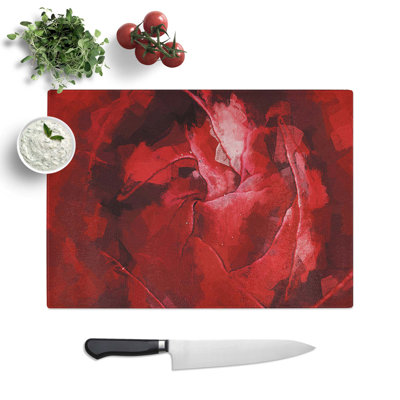 Tempered Glass Petals of Flower Chopping Board
