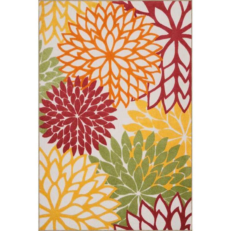 Multi Color Snowflake Color Woven Base Machine Washable Area Rug, Runner 3'3" x 9'10"
