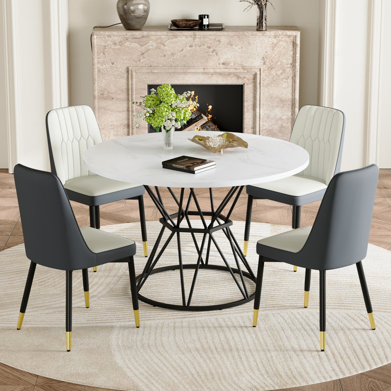 Ensembles de table de salle à manger (doit inclure la table et la chaise), cuisine moderne en métal