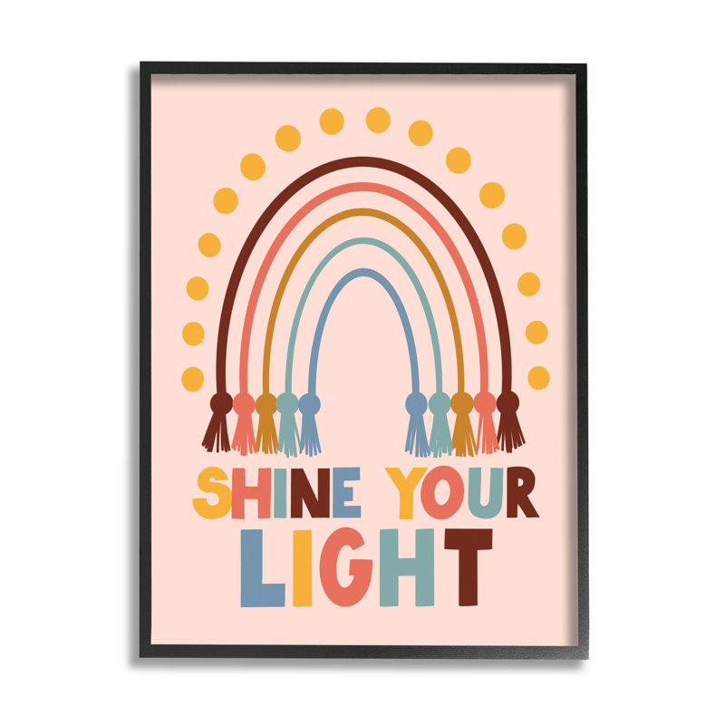 Shine Your Light Hanukkah at-160, Giclée encadrée noir minuit, H 14 po x l 11 po x P 1,5 po