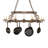 63" Long Neo 15 Light Pot Rack