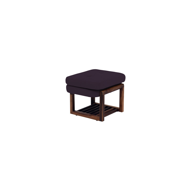 Melinda Upholstered Storage Bench, 18" H x 24" W x 22" D, Eggplant
