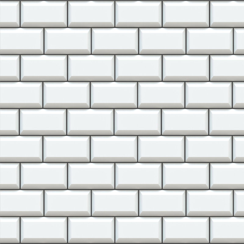 14cm W x 28.5cm L Aluminum Peel and Stick Subway Tile