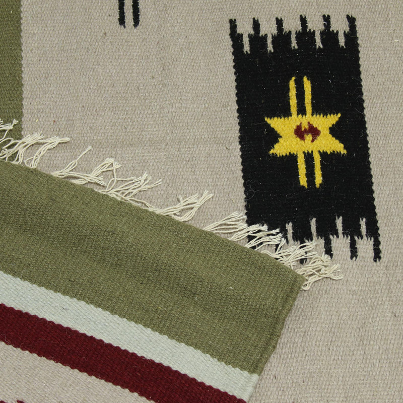 Wool Abstract Indoor Rug