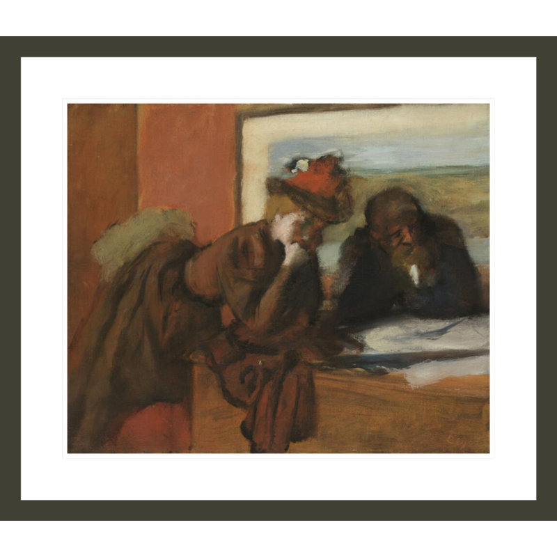 «The Conversation» par Edgar Degas, impression giclée encadrée, H 23,5 po x l 27,01 po