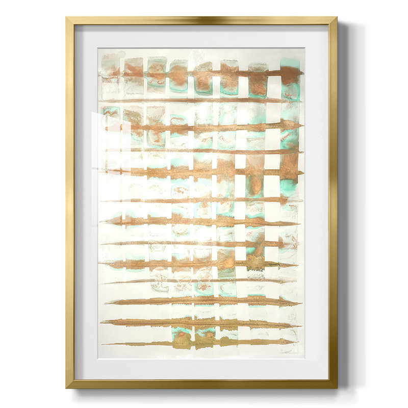 Printed Proxima I -Framed Print, 25.5" H x 17.5" W, Gold