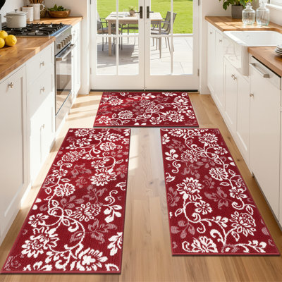 Tapis de cuisine lavable antidérapant l 24 po (ensemble de 3)