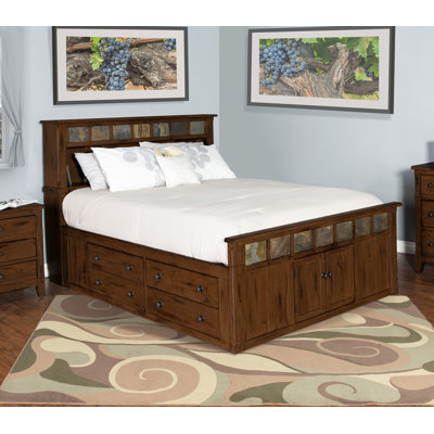  Eastern King Storage Bed With Slate