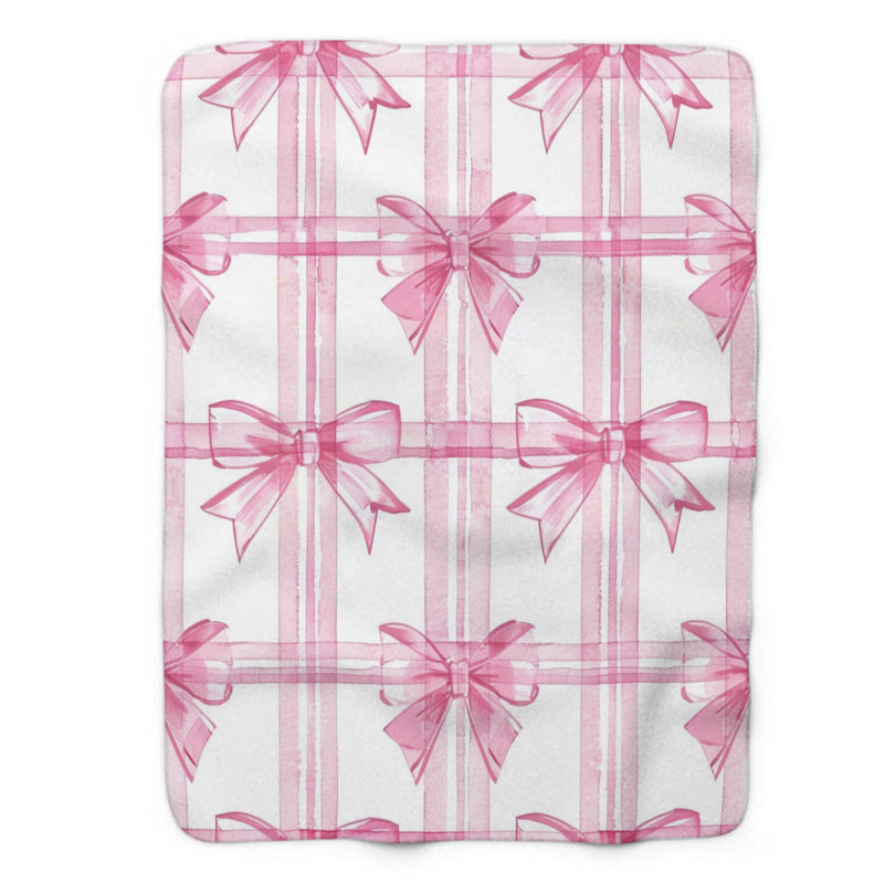 Couverture de qualité supérieure 1 pièce Bow Fancy, L 50 po x L 60 po