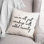 Black And White Typography Collection Throw Pillow