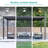 Outdoor Aluminum Pergola with Adjustable Louvered Roof and Solar LED Lights-104701537-104701536