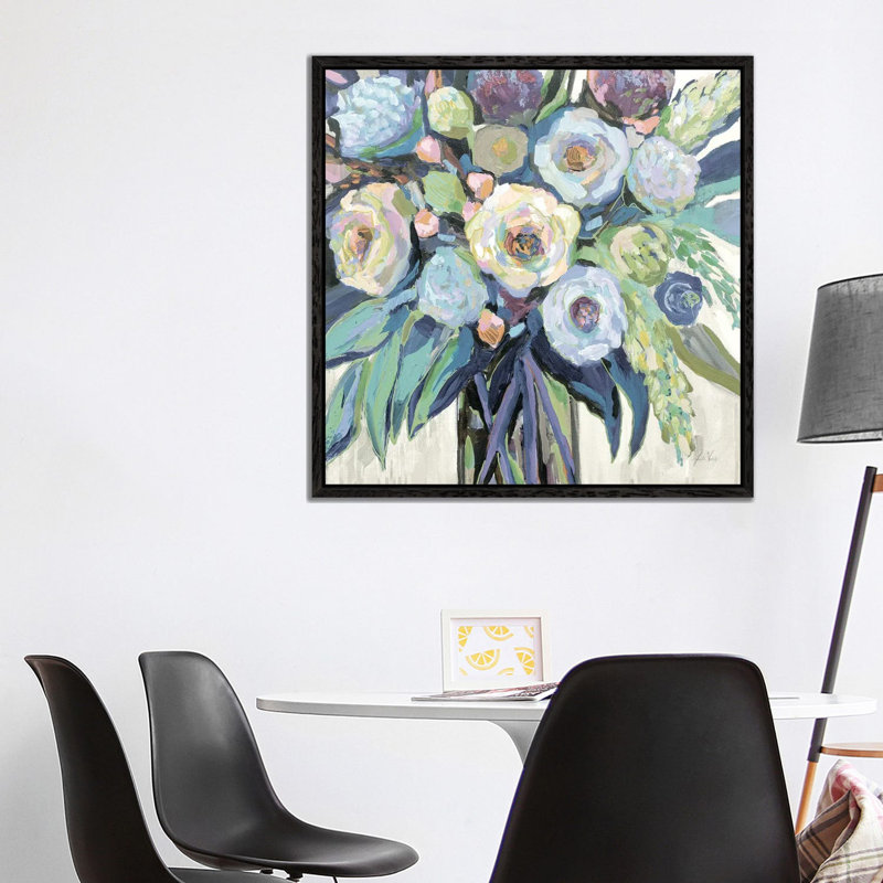 Nighttime Neutral by Jeanette Vertentes - Painting on Canvas, Black Framed, 93.98 cm H x 93.98 cm W