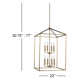 Ellis 8-Light Dimmable Lantern Chandelier