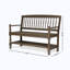 Causeuse d'extérieur en bois 51 po-38634980