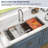 45" L X 19" W Undermount Kitchen Sink 16 Gauge Stainless Steel Kitchen Sink Large Single Bowl Sink